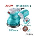 TOTAL ponceuse rotative 320w Φ-125mm + 5 ab TF2131256