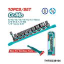 TOTAL jeux de 10 douilles 3 8″ THTISD38104