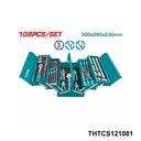 TOTAL caisse a outil metallique 108 pcs THTCS121081