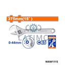 Wadfow cle a molette chrome 15″ 375mm WAW1115