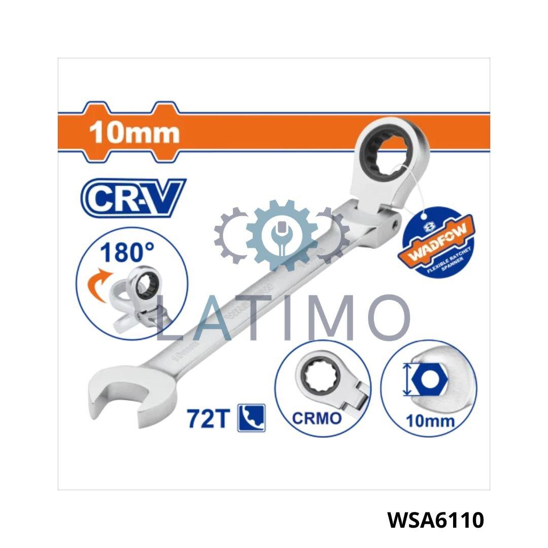 Wadfow cle mixte a cliquet rev 10mm WSA6110