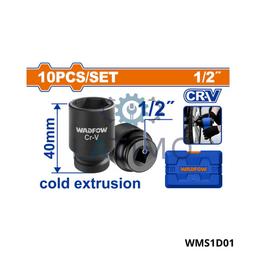 WDF jeu 10 douille 1 2 40mm WMS1D01