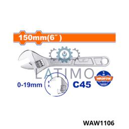 Wadfow Cle a molette chrome 6″ 150mm WAW1106