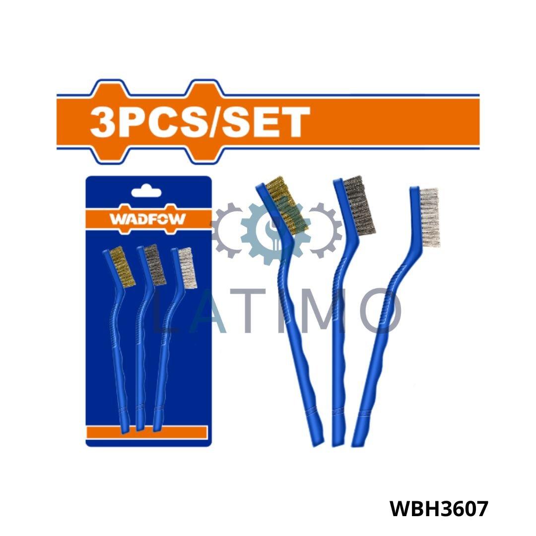 Wadfow Jeu 3 brosses mtq a main 7″ WBH3607