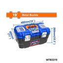 Caisse outils plastique 19″ WTB3319
