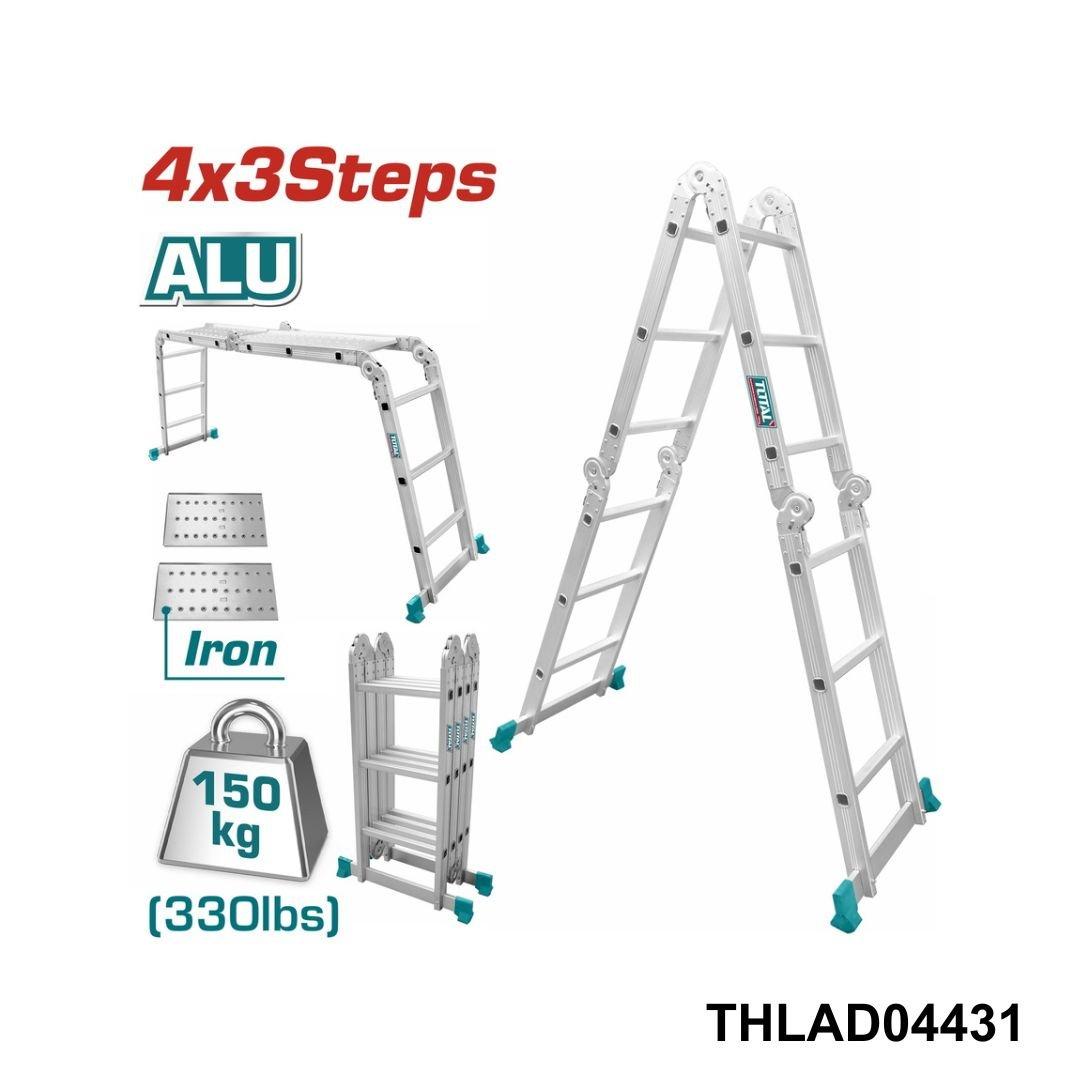 TOTAL Echelle aluminium transformable 4×3 THLAD04431
