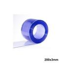 Laniere pvc transparent 200x3mm 1 metre lineaire