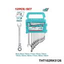 TOTAL Jeux de 24 pcs cle mixte a cliquet 1 2 THT102RK5126