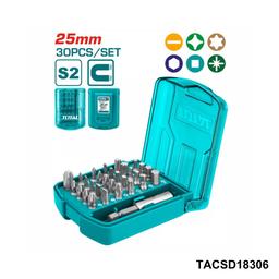 TOTAL Coffret 30 embouts 25mm TACSD18306
