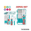 TOTAL Jeu 30 embouts de tournevis TACSD30306