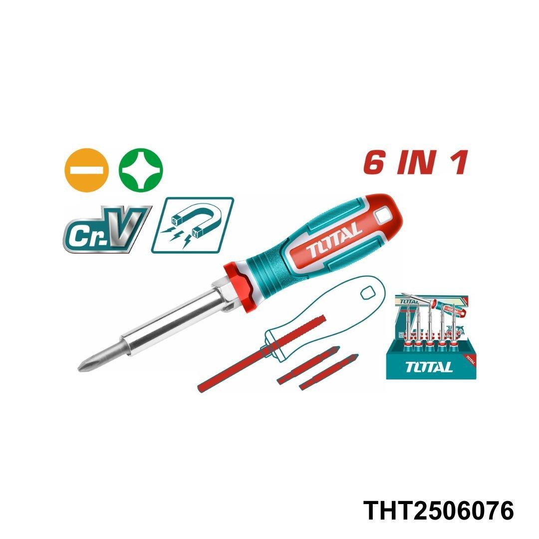 TOTAL Tournevis 6en1 THT2506076