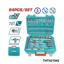 TOTAL Jeu 94 douilles 1 2″ + 1 4″ THT421942