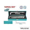 TOTAL Jeu 10 douilles 1 2″ THTL121101