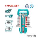 TOTAL Jeu 17 douilles 1 2″ THT121171