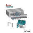 TOTAL Agrafes 8mm acier galvanisé THT3982