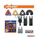 Wadfow Jeu 22 accessoire scie multifonction WMA9417