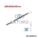 TOTAL Burin hex plat 28x520x35mm TAC153428112