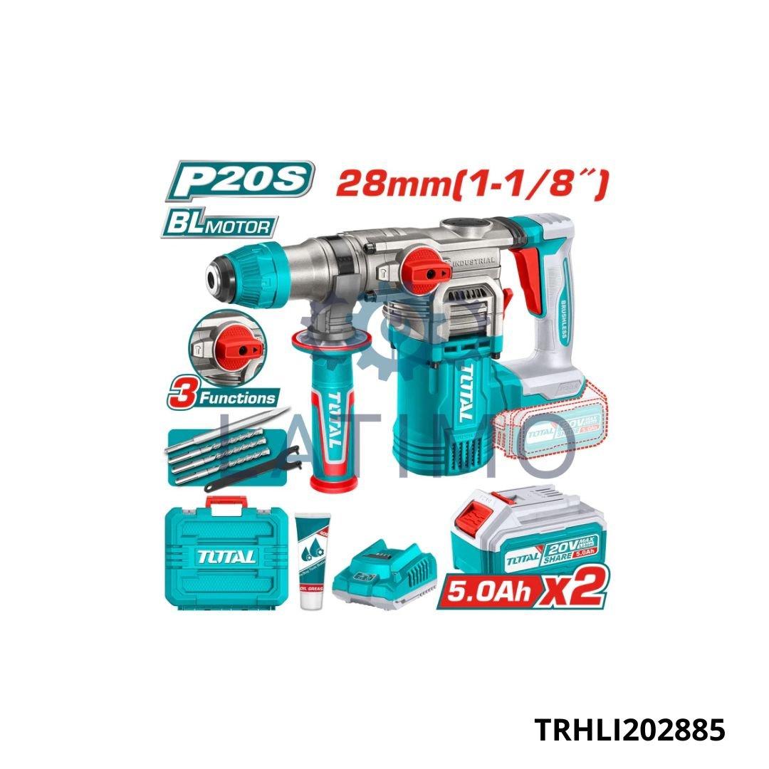 TOTAL Marteau perforateur 20v 2x5ah TRHLI202885