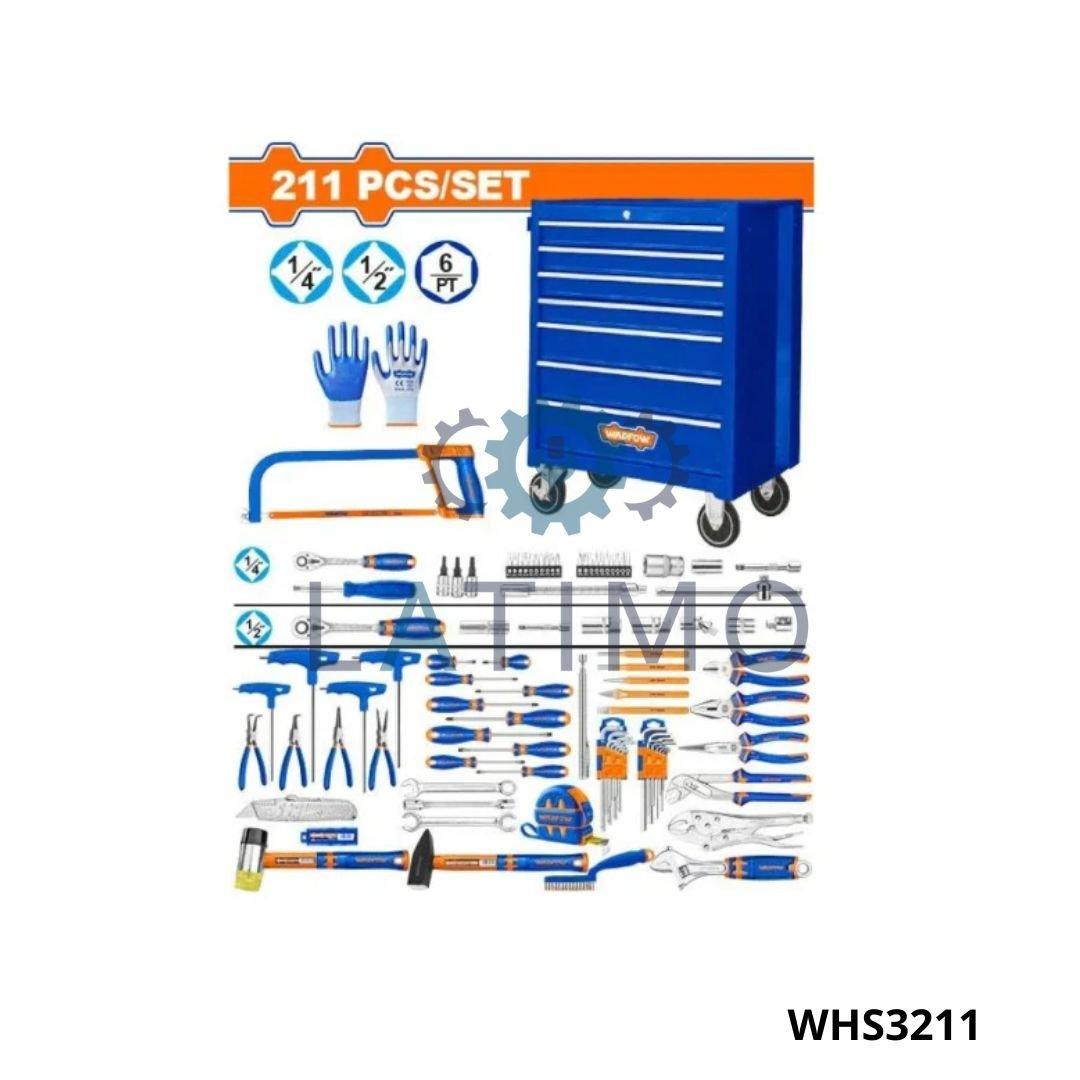 Wadfow Servante 7 tiroirs 211 pcs WHS3211