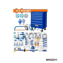 Wadfow Servante 7 tiroirs 211 pcs WHS3211
