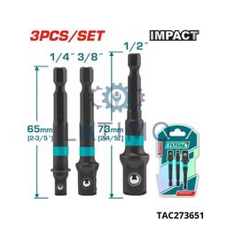 TOTAL Adaptateur pour douille a choc TAC273651