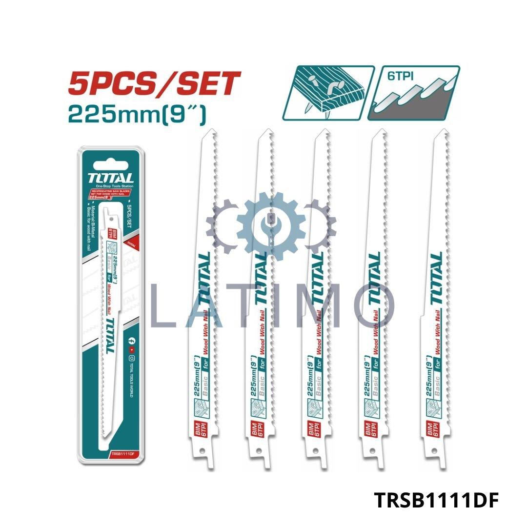 TOTAL Jeux 05 lames de scie alternative TRSB1111DF