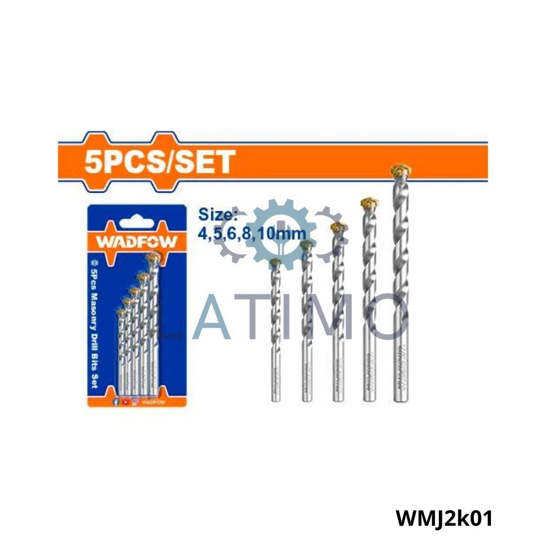 Wadfow Jeu 5 meches beton WMJ2k01