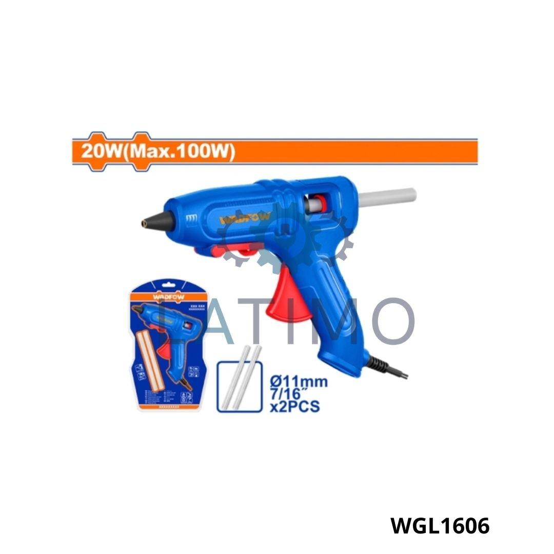 Wadfow Pistolet a colle 100w + 2 batons WGL1606