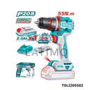 TOTAL Visseuse perceuse sans fil 20v 55nm TDLI205582