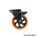 LATIMO Roue pivotante pvc 40mm