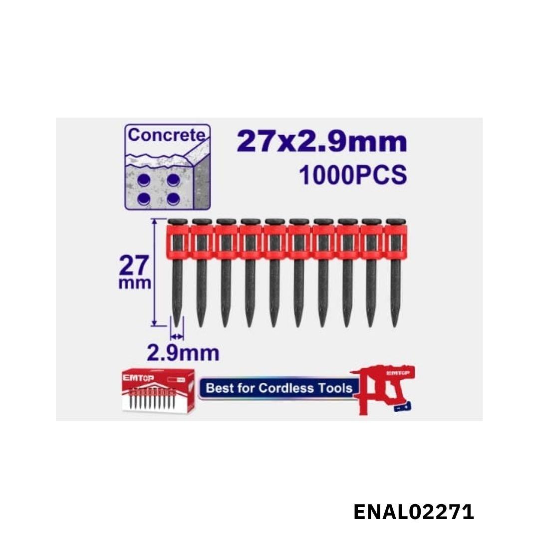 EMTOP Clous cloueur 1000p 27*2.9mm ENAL02271