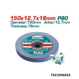 TOTAL Roue a meuler d150 p80 TAC1506024