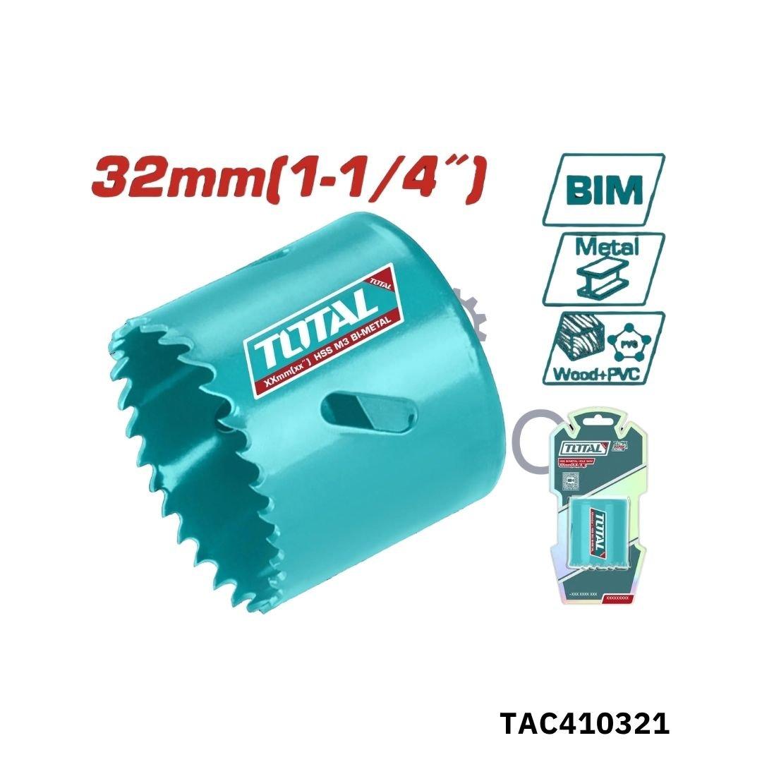 TOTAL Scie a cloche bimetallique hss 32mm TAC410321