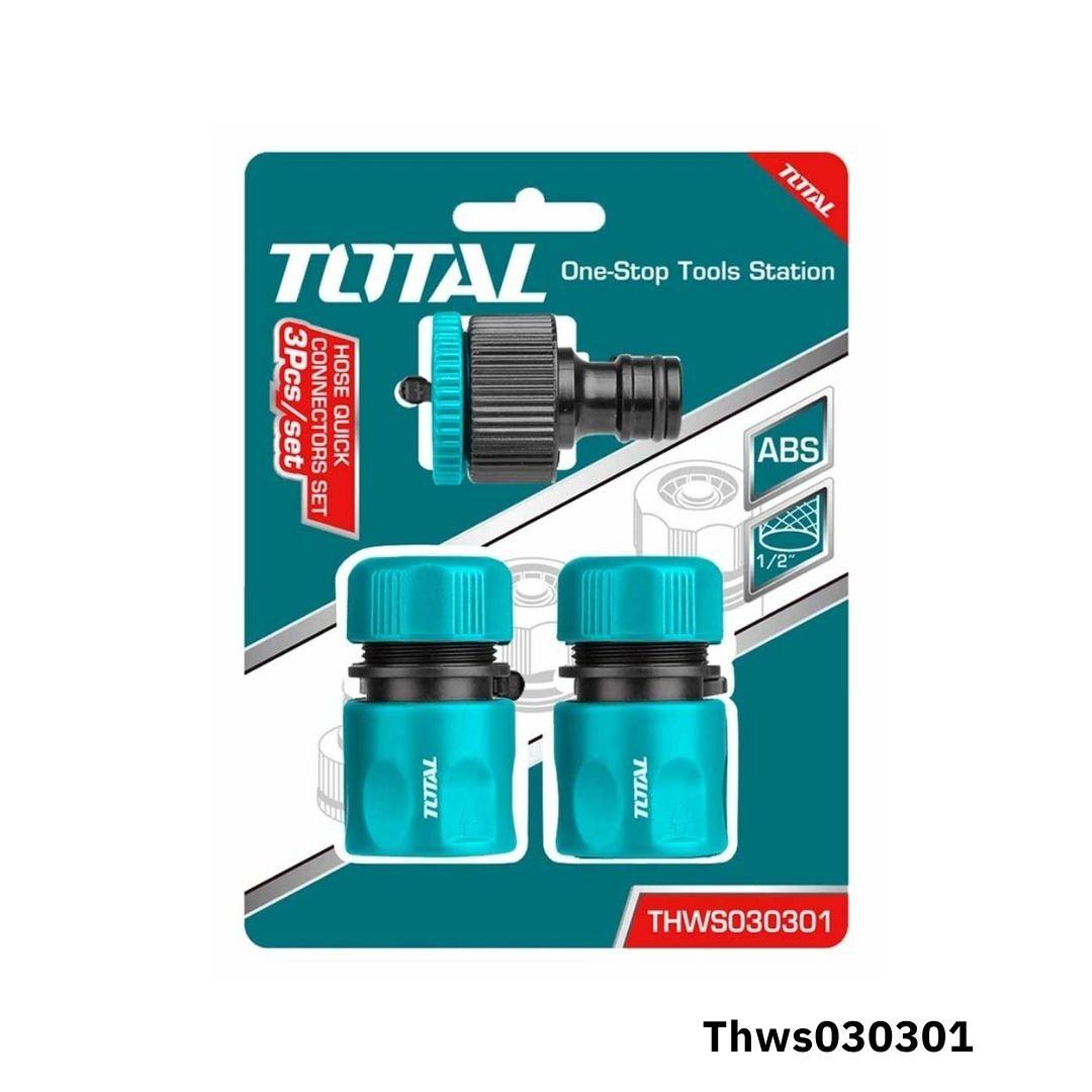 TOTAL Kit raccords rapide 1 2″ 3 pcs THWS030301
