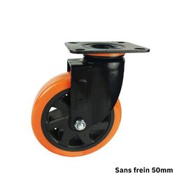 LATIMO Roue pivotante pvc 50mm sans frein ART03454