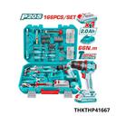 TOTAL Pack visseuse 20v 166 pcs THKTHP41667