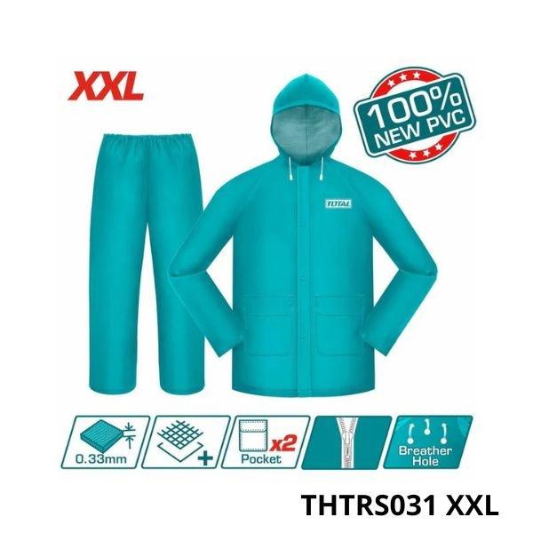 TOTAL Combinaison Pluie Veste Pantalon XXL THTRS031.XXL