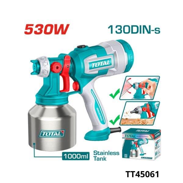 TOTAL Pistolet de peinture 530w TT45061
