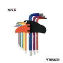 YATO Jeu de 9 cles mal hex 1.5-10mm s2 long YT05631