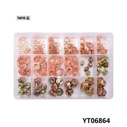 YATO Assortiment de 534 vis joints de carter d’huile YT06864