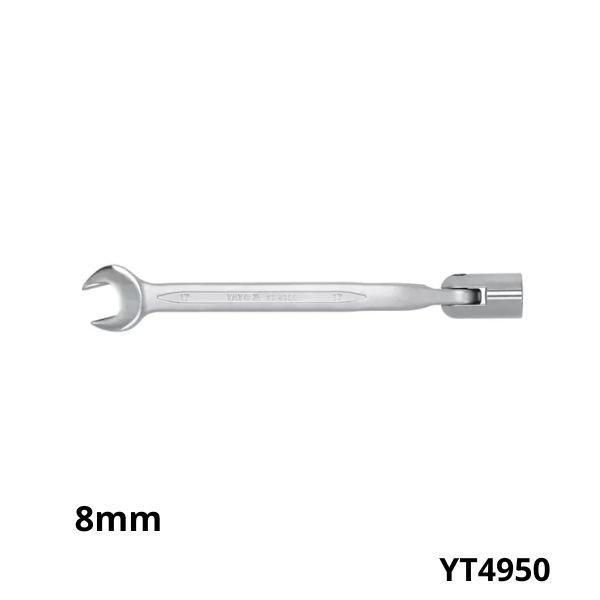 YATO Cle double fourche douille articulee 8mm YT4950