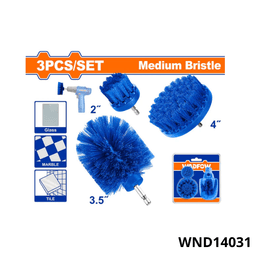 Wadfow Jeu 3 brosse de nettoyage WND14031