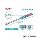 TOTAL Cliquet dynamometrique 1 2 220nm THPTW1220N6