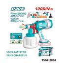 TOTAL Pistolet de peinture sans batterie TSGLI2004