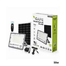 GAPE Projecteur led solaire 50w rechargeable ART050W