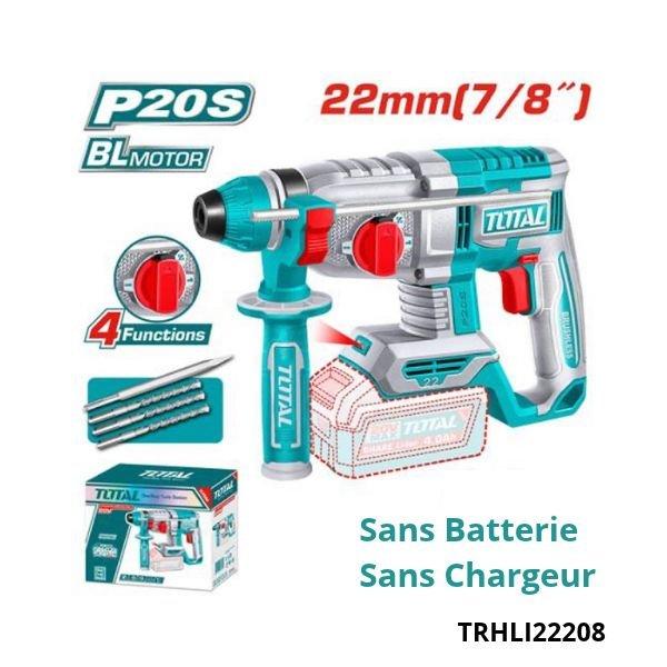 TOTAL Marteau perforateur 22mm sans batterie sans chargeur TRHLI22208