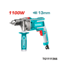 TOTAL Perceuse a percussion 13mm 1100w TG1111366