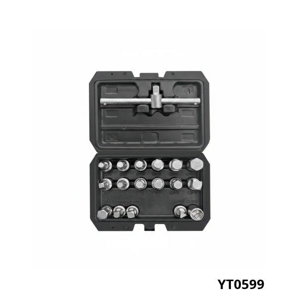 YATO Coffret 18 douilles de vidange 3 8 YT0599