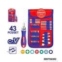 Coffert de 43 embouts de tournevis EBST04302