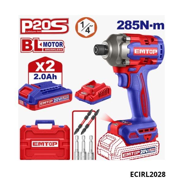 EMTOP Visseuse à chocs sans fil 285 N M ECIRL2028